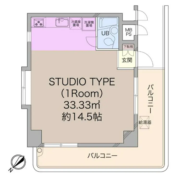 ダイアパレス三軒茶屋 3階階 間取り