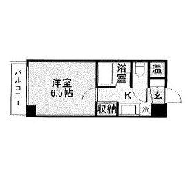 JGM南天神(1K/7階)の間取り写真