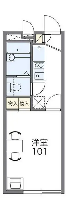 レオパレスアロンジェ 2階階 間取り