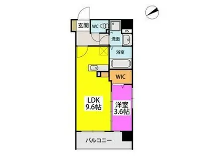 CASA FORTUNA(1LDK/5階)の間取り写真