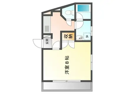 マサモトマンションIII(1K/2階)の間取り写真