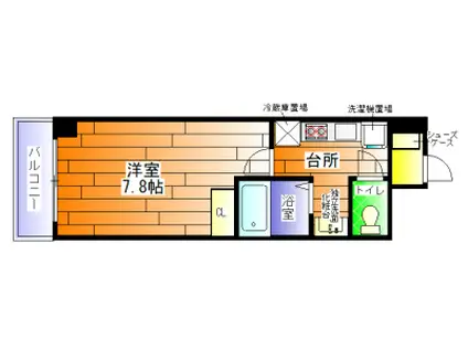 ペンシオーネオ大塚町(1K/2階)の間取り写真