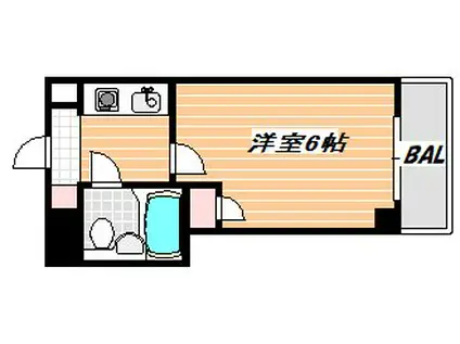 SOCIETY MINAMI GYOTOKU(1K/4階)の間取り写真