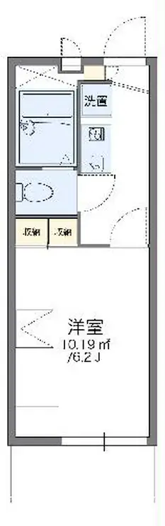 レオパレスサントーヨー 1階階 間取り