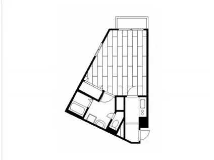 グリーンシンフォニー(1K/2階)の間取り写真
