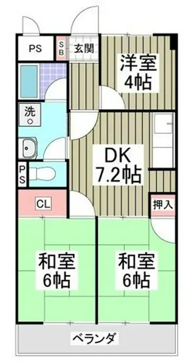 ブルジョン7 3階階 間取り