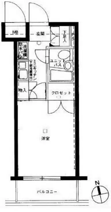 メインステージ大森海岸 6階階 間取り