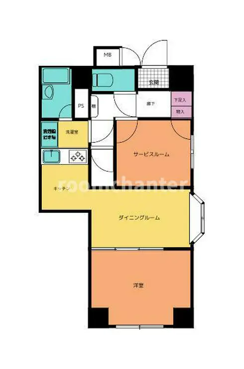 ライオンズマンション吉野町第11 4階階 間取り