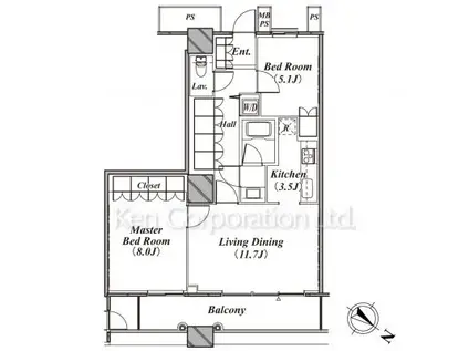 THE TOKYO TOWERS(2LDK/29階)の間取り写真