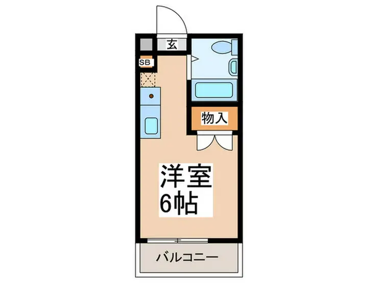 コーポ ラフォーレ 3階階 間取り