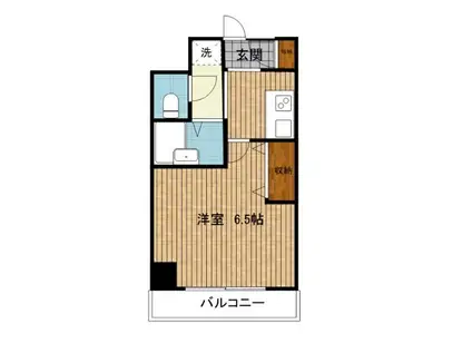 メゾン北里2000(1K/2階)の間取り写真