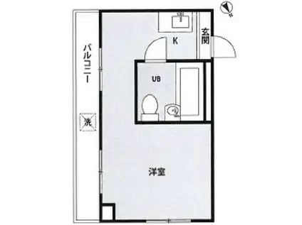 アドバンスI(ワンルーム/3階)の間取り写真