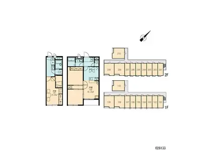 レオパレス大楽寺(2DK/2階)の間取り写真
