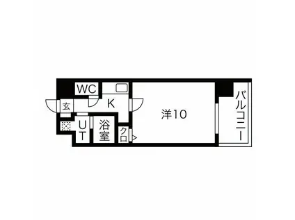 NEO JAPANESQUE出来町(1K/9階)の間取り写真