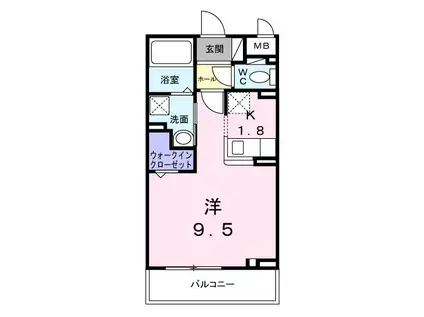 埼玉高速鉄道 鳩ケ谷駅 徒歩8分 3階建 新築(1K/3階)の間取り写真