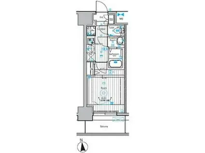 メイクスアート上前津VI(1K/10階)の間取り写真