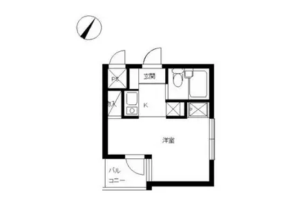 スカイコート西川口第5(ワンルーム/4階)の間取り写真
