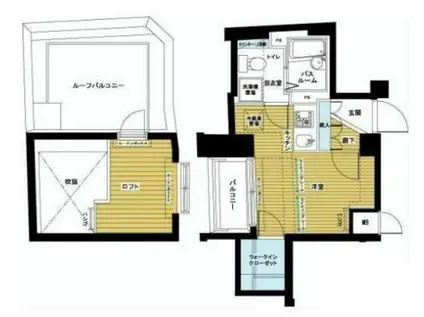トーシンフェニックス市谷柳町(ワンルーム/9階)の間取り写真