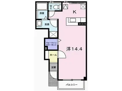 サニーパレス D棟(1K/1階)の間取り写真