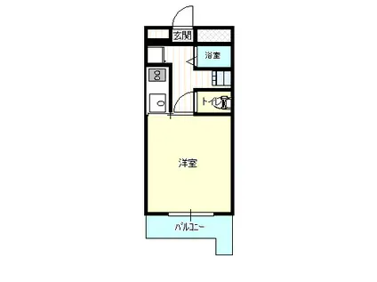 ホワイトパレスII(1K/9階)の間取り写真