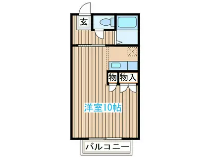 ファーストエイト桜ヶ丘(ワンルーム/2階)の間取り写真