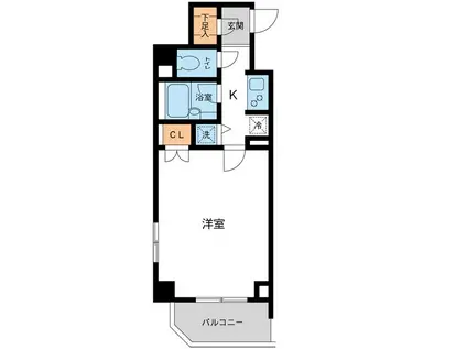 プライムコート成増(1K/3階)の間取り写真