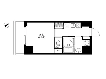 REISM HIVE 中目黒(1K/7階)の間取り写真