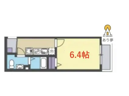 EAU・CLAIR HODOGAYA(1K/5階)の間取り写真
