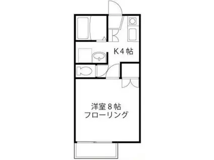 アネックス下高井A棟(1K/1階)の間取り写真