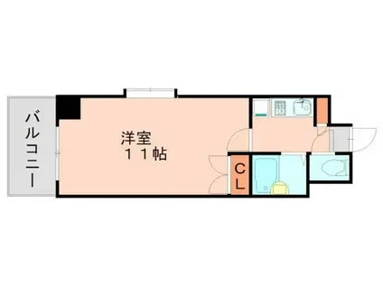 NO.31 G-PROJECT天神 ORIENT BLD(1K/7階)の間取り写真