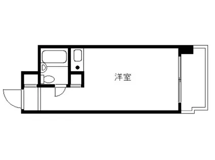 スカイコート市ヶ谷Ⅱ(ワンルーム/4階)の間取り写真