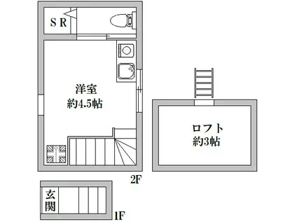 RAISE FIRST三ノ輪(ワンルーム/1階)の間取り写真