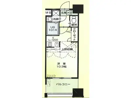 NO62 TOWERS AVANTGARDE 博多(1K/18階)の間取り写真