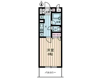 ヴィレッジ・イン・上高井戸(1K/2階)の間取り写真