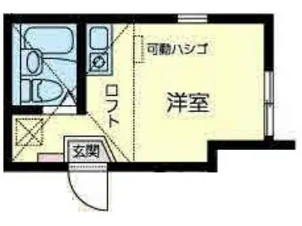 ユナイト井土ヶ谷スィーツベリーオペラ(ワンルーム/2階)の間取り写真