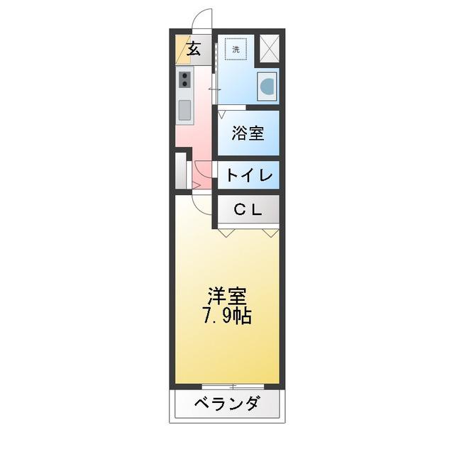 ART DE VIVRE(1K/2階)の間取り写真