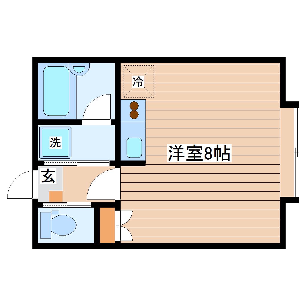 メゾンセノーテ(ワンルーム/5階)の間取り写真