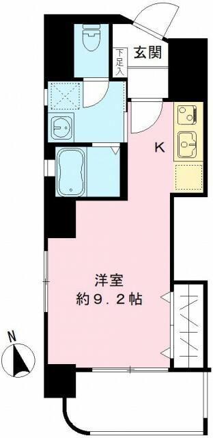 Y・S大勝(ワンルーム/2階)の間取り写真