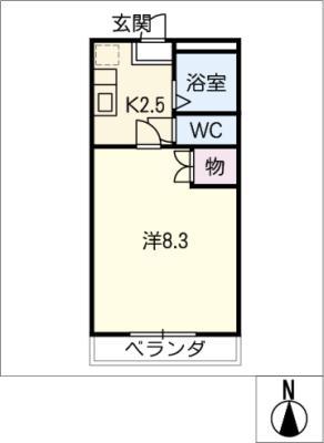 Gハイツ97(1K/3階)の間取り写真