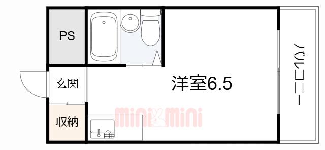 DSビル(ワンルーム/5階)の間取り写真