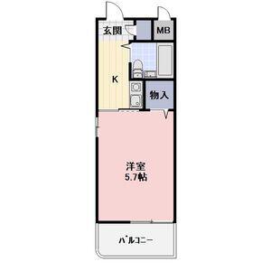ジョイフル本郷(1K/4階)の間取り写真