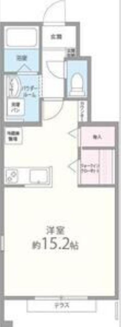 アグレアーブル(ワンルーム/1階)の間取り写真