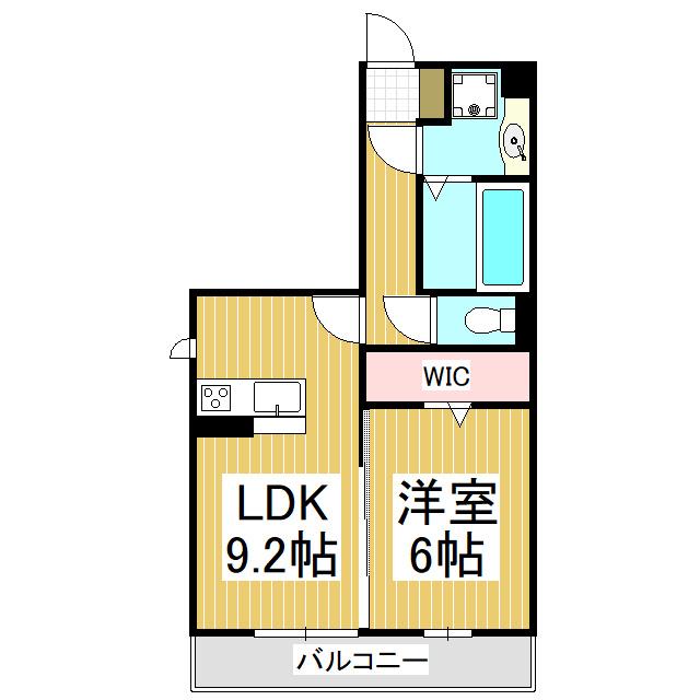 コンフォーティア駒ヶ根 A棟(1LDK/1階)の間取り写真