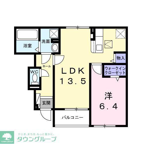 サンライトテラスK・S(1LDK/1階)の間取り写真