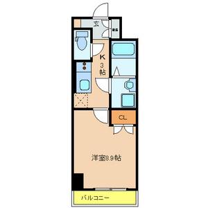 FLATSMINAGUCHI(1K/4階)の間取り写真