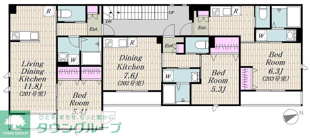 大森北6丁目計画(1LDK/2階)の間取り写真