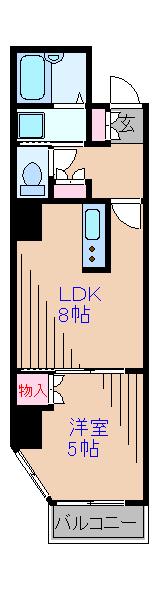 MAXIV日吉(1LDK/1階)の間取り写真