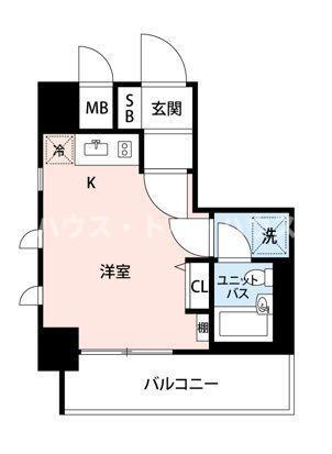 マイナビSTAY護国寺(ワンルーム/2階)の間取り写真