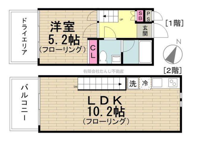 シルバラード広尾(1LDK/1階)の間取り写真