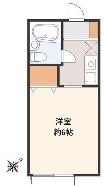 日昭ハイツ(1K/1階)の間取り写真